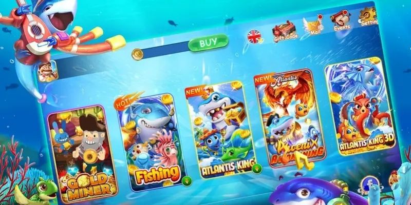 Bắn Cá H5 – Tựa Game Giải Trí Thịnh Hành Hiện Nay Sinh vật biển đa dạng với nhiều màu sắc, kích thước
